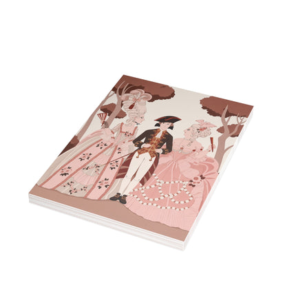 🌸🎭 L'Embarras Du Choix Postcards With Envelopes – George Barbier Art Deco Romantic Intrigue