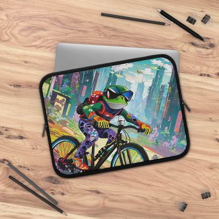 Cyberpunk Frog Laptop Sleeve