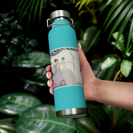 Visez au coeur, belles dames! by George Barbier Copper Vacuum Insulated Bottle, 22oz