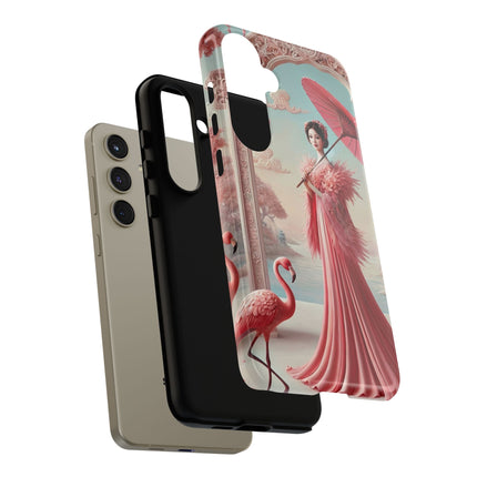 Petals, Porcelain, and Flamingos Phone Cases