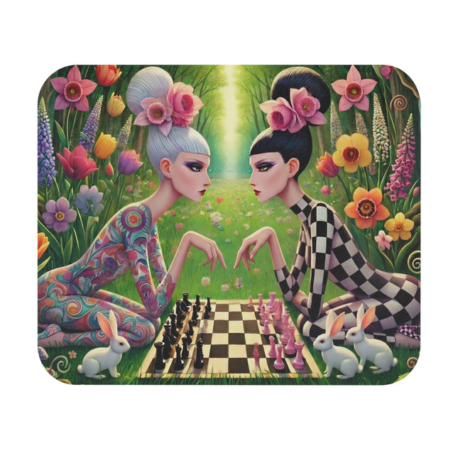 The Spring Gambit: A Fairy’s Move Mouse Pad – Whimsical Chess & Spring Magic