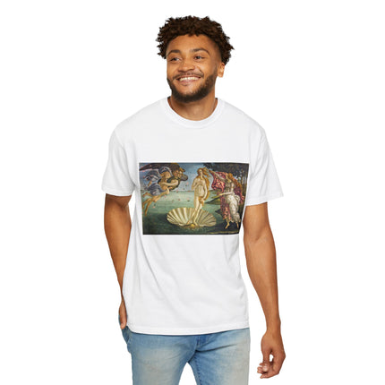 Birth of Venus by Sandro Botticelli Unisex Garment-Dyed T-shirt