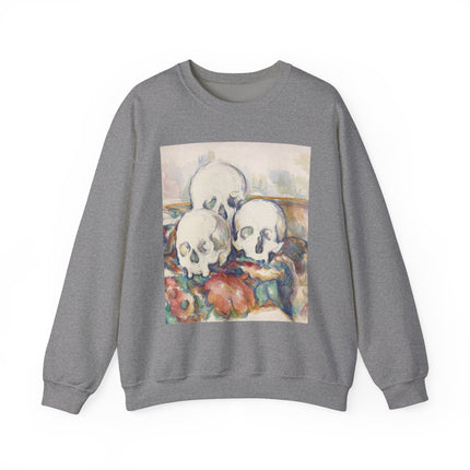 The Three Skulls by Paul Cézanne Unisex Heavy Blend™ Crewneck Sweatshirt