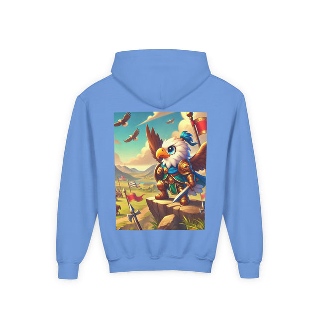 Watchful Guardian Youth Hooded Sweatshirt – Strength, Vision & Heroic Adventure
