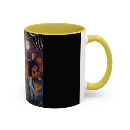 🏹🎃 Cupid's Arrow At Pumpkin Moon Manor Colorful Mug – Romantic Halloween Charm