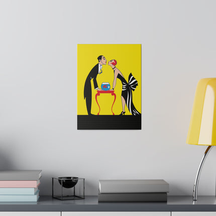 Golden Embrace – A 1920s Art Deco Moment of Passion