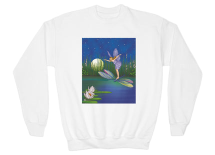 Fairy on a Dragonfly Youth Crewneck Sweatshirt