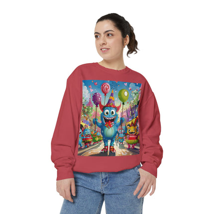 Monster Parade Madness Unisex Garment-Dyed Sweatshirt