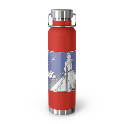 Coastal Elegance Copper Vacuum Insulated Bottle, 22oz
