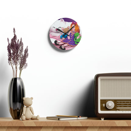 Joy of Friendship Acrylic Wall Clock, Round and Square