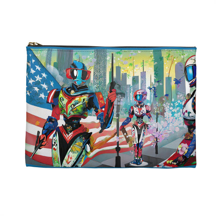 High Fashion Cyberpunk CIA Robots Pencil Case