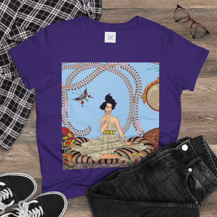 Minuit … ou l’appartement à la mode by George Barbier Women's Midweight Cotton Tee