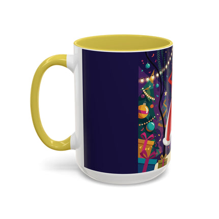 🎄❄️ The Christmas Snowball Dance Colorful Mug – Whimsical Holiday Fashion Fantasy