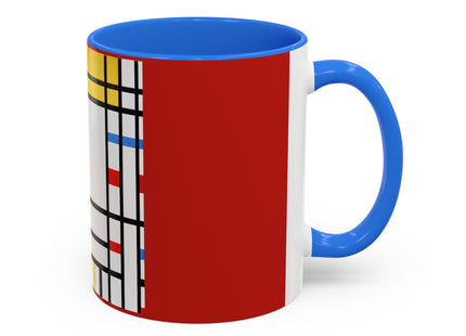 Place de la Concorde by Piet Mondrian Colorful Mugs (11oz, 15oz)