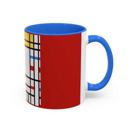 Place de la Concorde by Piet Mondrian Colorful Mugs (11oz, 15oz)