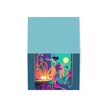 Dance of the Skeleton Ballerinas Greeting Cards (1, 10, 30, and 50pcs)