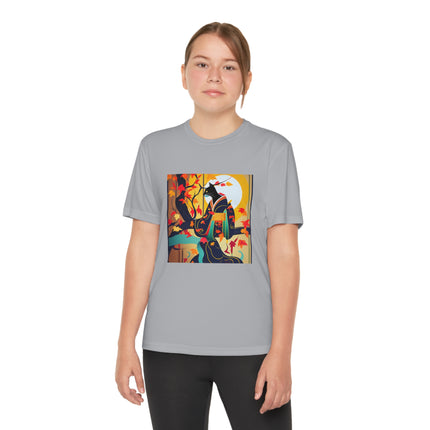 Black Cat in Kimono Youth Competitor Tee