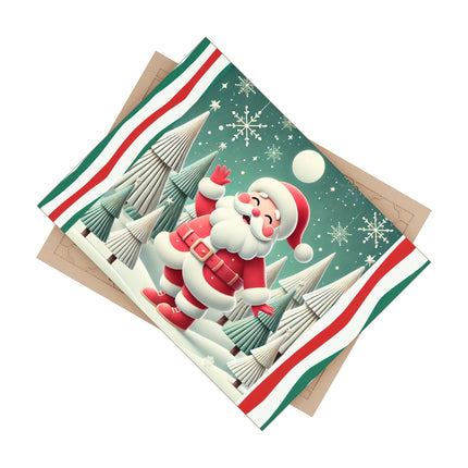 Santa's Joyful Night Ceramic Tile