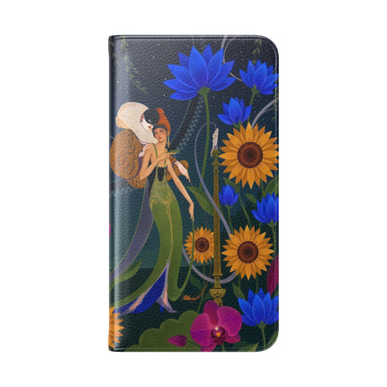 🌙🕯️ The Lady Of The Midnight Garden Flip Case – Art Deco Nocturne