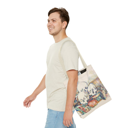 The Three Skulls by Paul Cézanne Tote Bag (AOP)