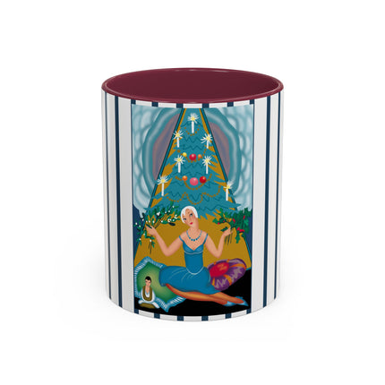 Art Deco Christmas Elegance Colorful Mugs (11oz, 15oz)