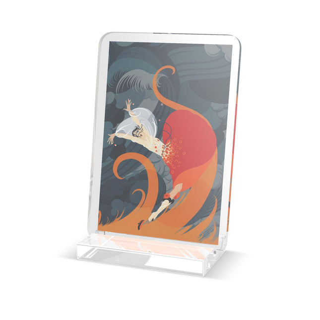 Flame of the Tempest Acrylic Plaque – Fiery Drama & Elemental Grace