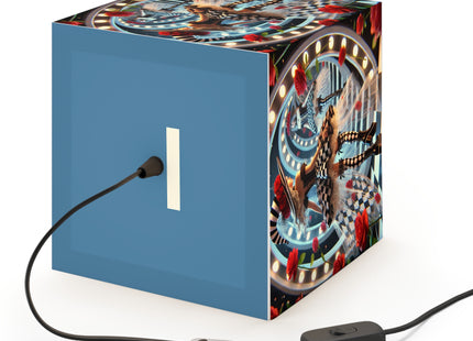 Halloween Witch Through the Mirror Light Cube Lamp