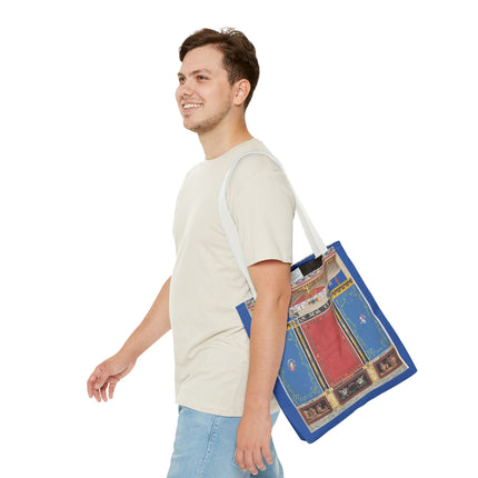 Trompe L’Oeil Designer Tote Bag – Columns, Swans and Vases (AOP)
