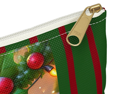 Naughty or Nice Kitten Christmas Accessory Pouch