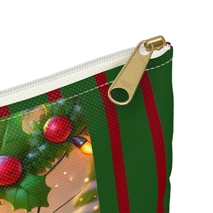 Naughty or Nice Kitten Christmas Accessory Pouch