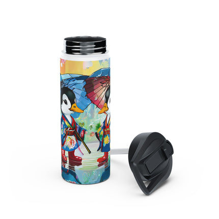 Rainy Day Ducks Stainless Steel Water Bottle