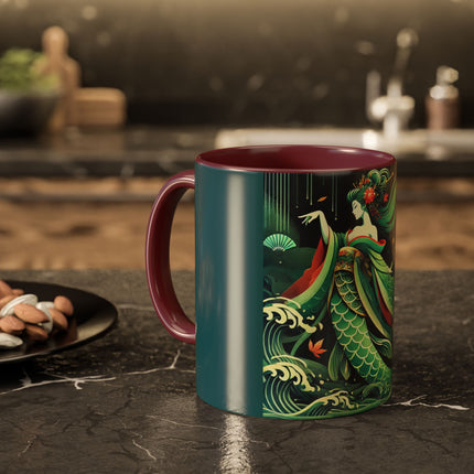 Mermaid Queen Rising from the Deep Colorful Mugs (11oz, 15oz)