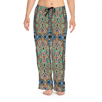 Arabian Ornament by Elizabeth A. Nedwill Women's Pajama Pants (AOP)