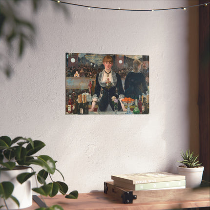 A Bar at the Folies-Bergère by Edouard Manet Matte Horizontal Posters