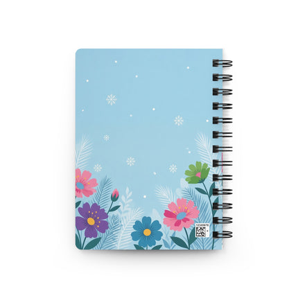 🎈❄️ The Lady Of The Christmas Balloon Garden Spiral Notebook – Art Deco Holiday Fantasy