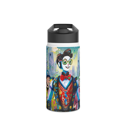 Cyber Punk Robots Stainless Steel Water Bottle