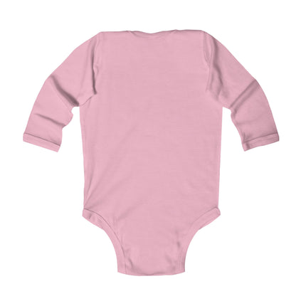 Springtime Splash Duckling Baby Long Sleeve Bodysuit – Whimsical Pond & Meadow Design