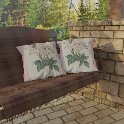 Rosa Noisettiana by Pierre Joseph Redouté  Outdoor Pillows