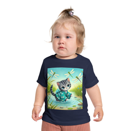 Kitten by the Still Waters Baby T-Shirt – Peaceful Moments & Gentle Wonder