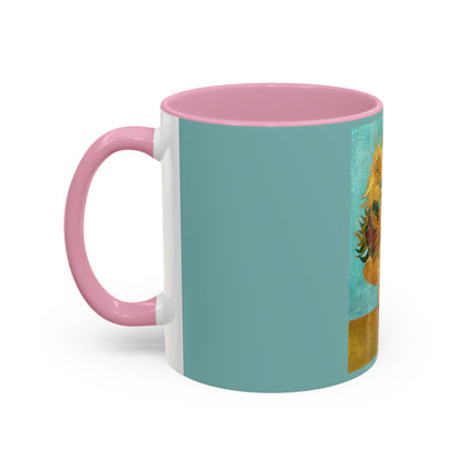 Vase with Twelve Sunflowers by Vincent van Gogh Colorful Mugs (11oz, 15oz)