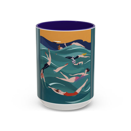 Summer Splash Colorful Mugs – Retro Beach Joy & Carefree Summer Vibes