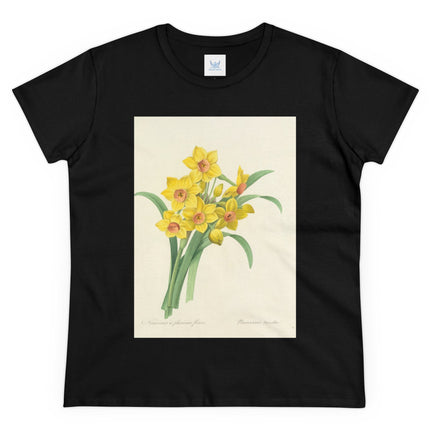 Choix des plus belles fleurs, Plate 052 by Pierre Joseph Redouté  Women's Midweight Cotton Tee