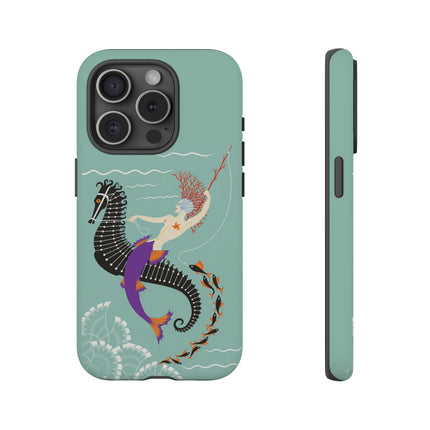 Mermaid on Seahorse Phone Case – Mythic Ocean Grace