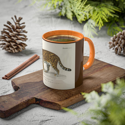 Jaguar by Charles Dessalines D' Orbigny Colorful Mugs, 11oz