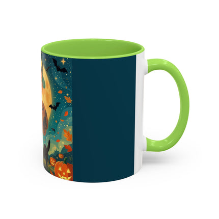 🦇🎃 The Witch Of Batwing Pumpkin Hollow Colorful Mug – Moonlit Halloween Charm