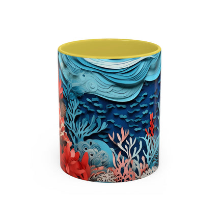 Enchanting Underwater Scene Colorful Mugs (11oz, 15oz)