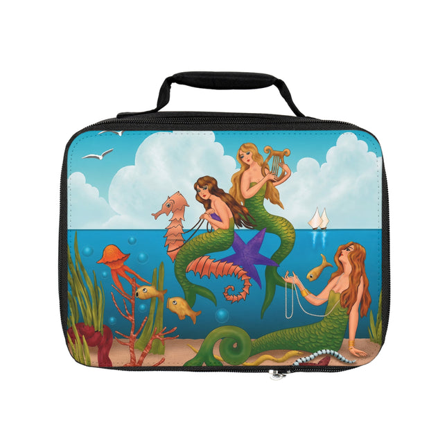 Three Mermaids with Strings of Pearls by Carlo Chiostri Lunch Bag