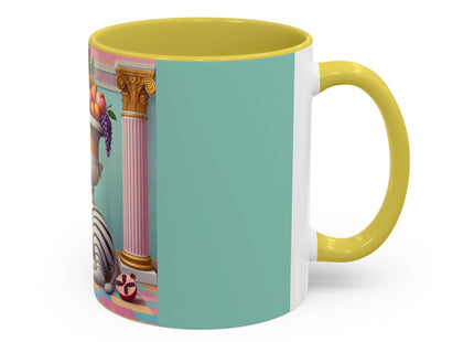Still Life with Zebra, Fruit, and Pink Columns Colorful Mugs (11oz, 15oz)