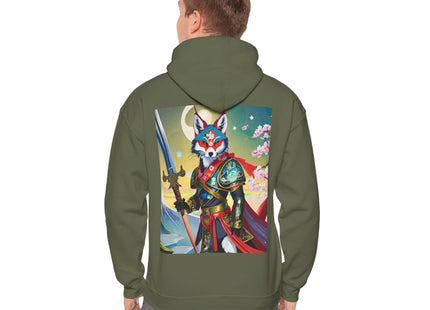 Cyberpunk Samurai Fox – Heavy Blend™ Hooded Sweatshirt