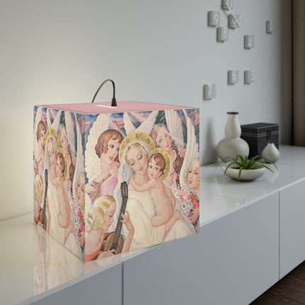 Madonna with Child Surrounded by Musical Angels Light Cube Lamp